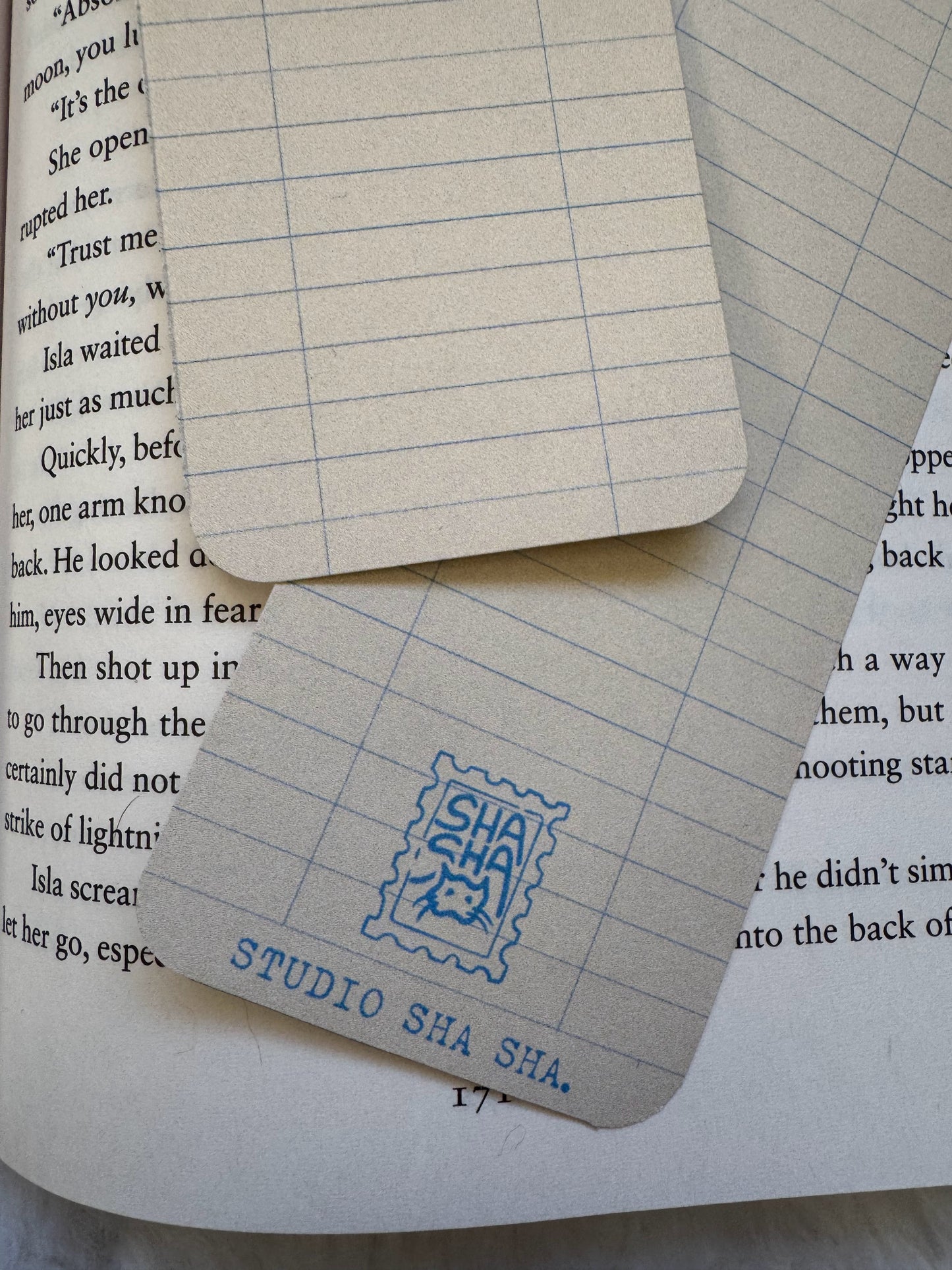 Library Card Bookmark – muted.