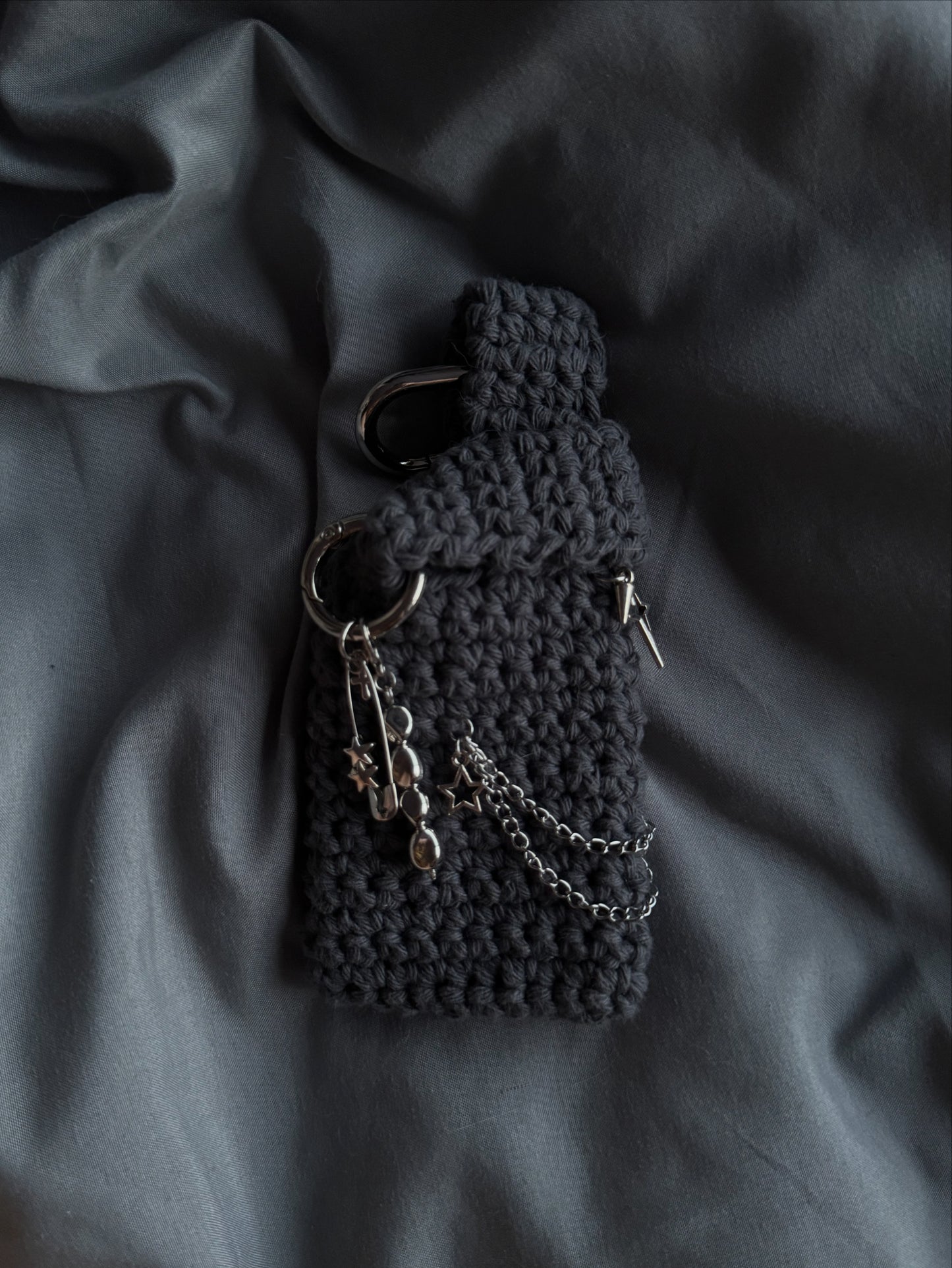 MINMIN - INITIAL [CHARM] Tote Keyring